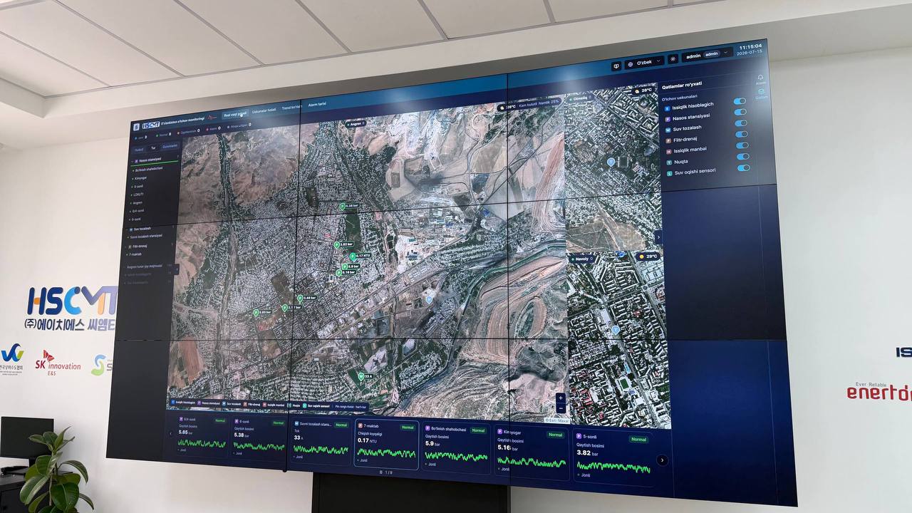 Issiqlik ta’minotini sun’iy intellekt asosida monitoring qilish markazining ochilishi