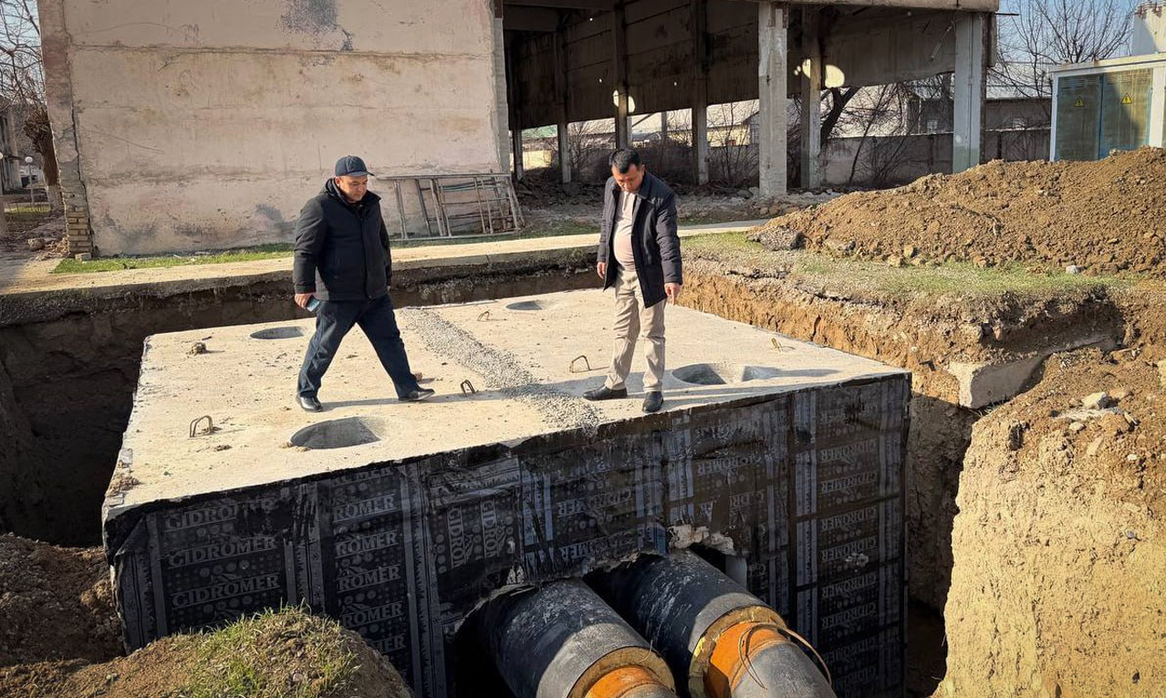 Jizzax shahridagi RK-1 qozonxonasini rekonstruksiya qilish ishlari davom etmoqda